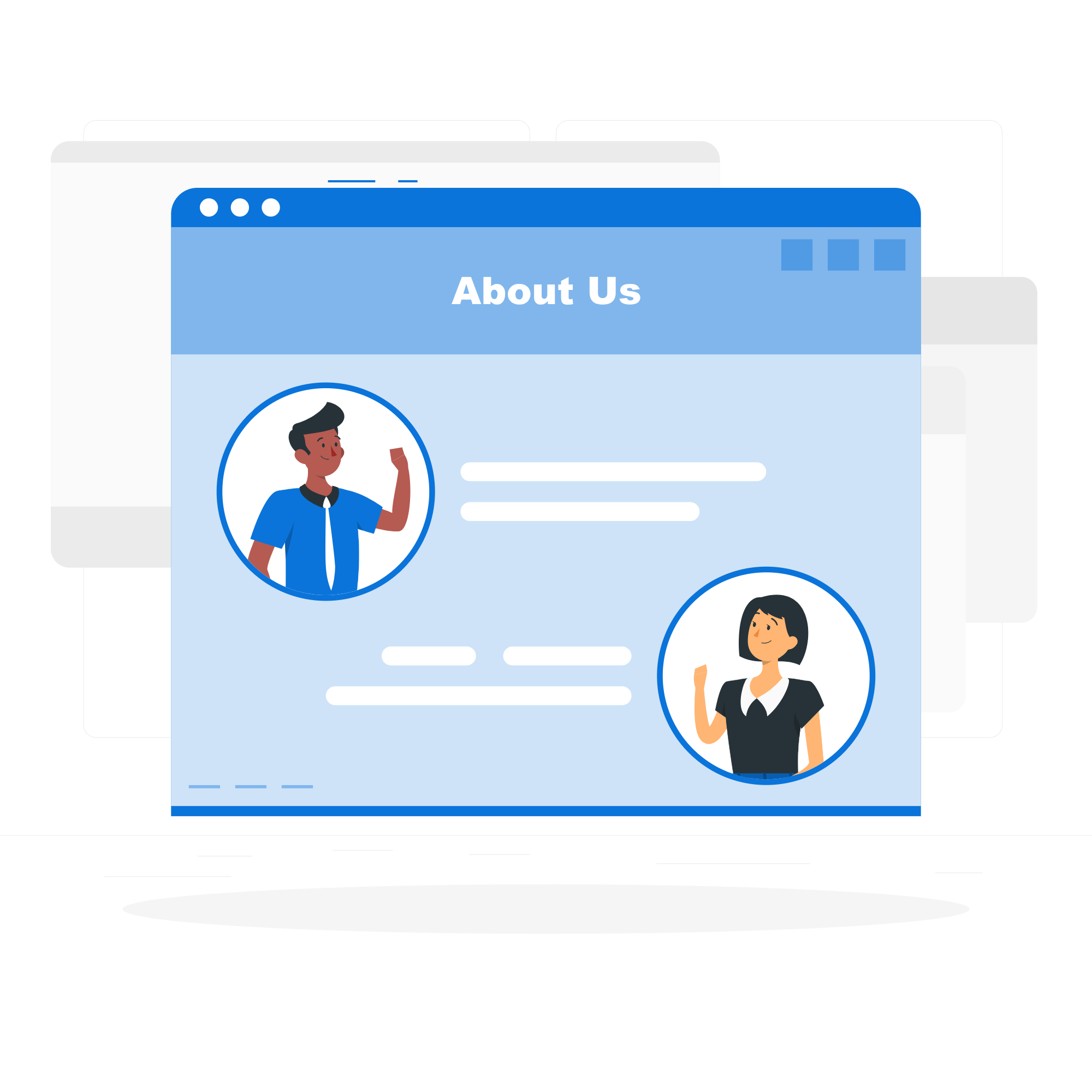 A professional team collaborating on a digital marketing strategy